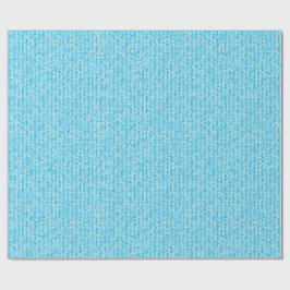 Zachte Hemelblauwe & Witte Waterverf Ditsy Bloemen Cadeaupapier