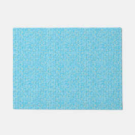 Zachte Hemelblauwe & Witte Waterverf Ditsy Bloemen Deurmat