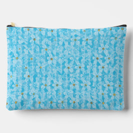 Zachte Hemelblauwe & Witte Waterverf Ditsy Bloemen Etui