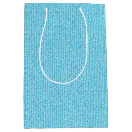 Zachte Hemelblauwe & Witte Waterverf Ditsy Bloemen Medium Cadeauzakje