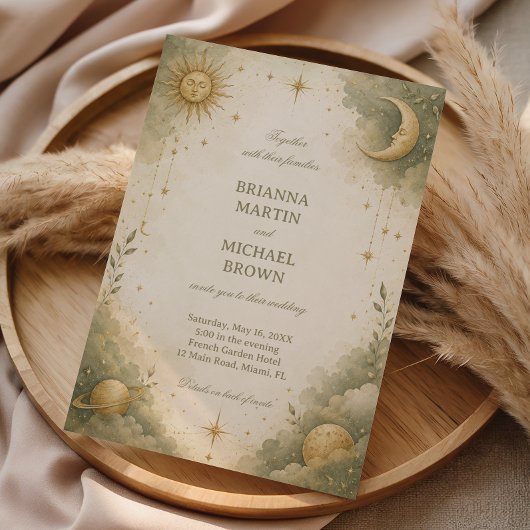 Zachte Hemelse Botanische Vintage Kaart
