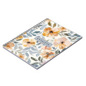 Zachte Herfst Bloemen Personalized Notitieboek (Linkerzijde)