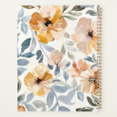 Zachte Herfst Bloemen Personalized Planner (Achterkant)