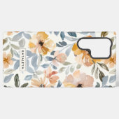 Zachte Herfst Bloemen Personalized Samsung Galaxy Hoesje (Achterkant horizontaal)