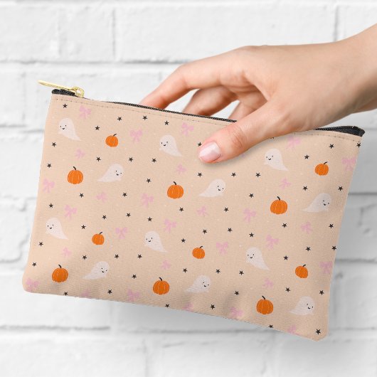 Zachte herfst Halloween-spookpatroon ritssluitings Etui