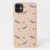 Zachte herfst Halloween-vleermuis-patroon telefoon Case-Mate iPhone Case (Achterkant)