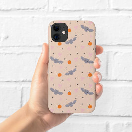 Zachte herfst Halloween-vleermuis-patroon telefoon Case-Mate iPhone Case