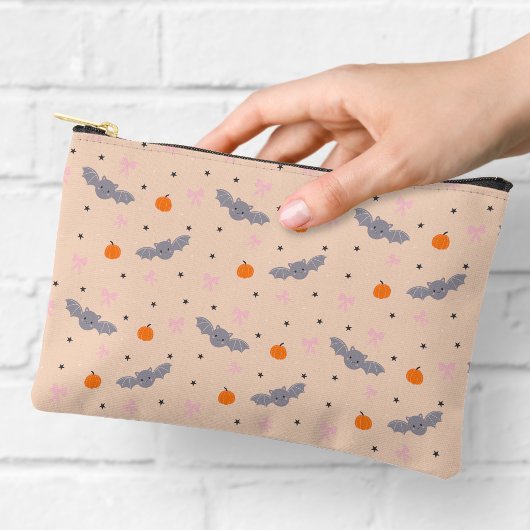 Zachte herfst Halloween-vleermuispatroon ritssluit Etui