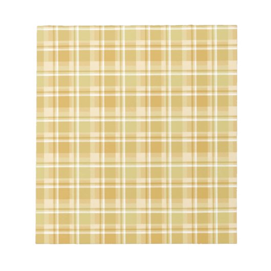 zachte herfst plaids notitieblok (Voorkant)