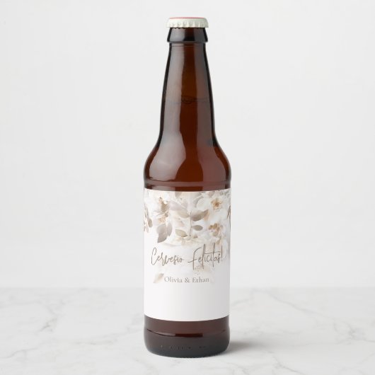 Zachte herfstbladeren Cervesio Felicitas Bier Bier Etiket (Voorkant)
