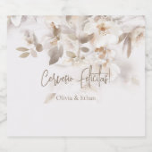 Zachte herfstbladeren Cervesio Felicitas Bier Etiket (Enkel label)