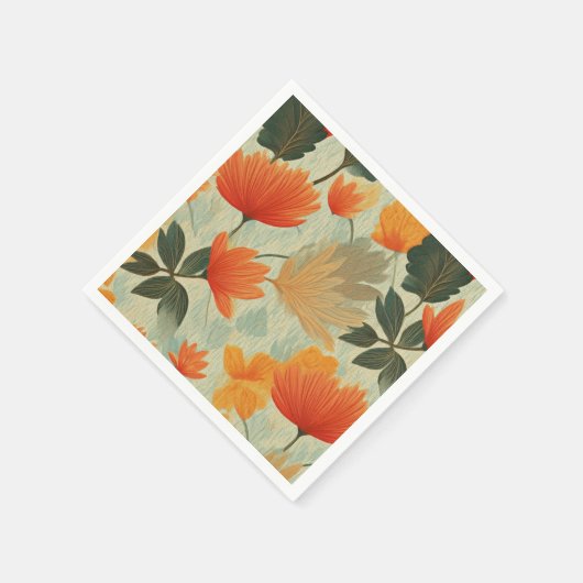 Zachte herfsttuin servet (Hoek)