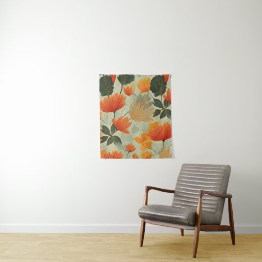 Zachte herfsttuin wandkleed (In situ)