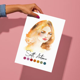 Zachte Herfsttype Seizoensgebonden Kleurenanalyse  Poster