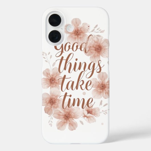 Zachte herinnering met zachte bloemen Case-Mate iPhone case (Achterkant)