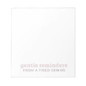 Zachte herinneringen aan een vermoeid geniaal Noti Notitieblok (Voorkant)