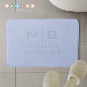 Zachte Hoge Lucht Pastel Babyblauwe Kleur Badmat