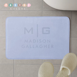 Zachte Hoge Lucht Pastel Babyblauwe Kleur Badmat