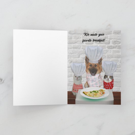 Zachte Hond Aanpasbare Vaderdagkaart Kaart (Binnen)