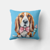 Zachte hond eet ijsje kussen (Achterkant)