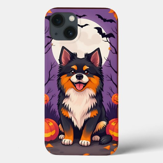 Zachte Hond Met Halloween Decoraties Case-Mate iPhone Case (Achterkant)