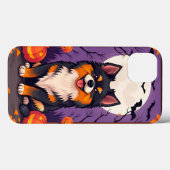 Zachte Hond Met Halloween Decoraties Case-Mate iPhone Case (Achterkant (horizontaal))