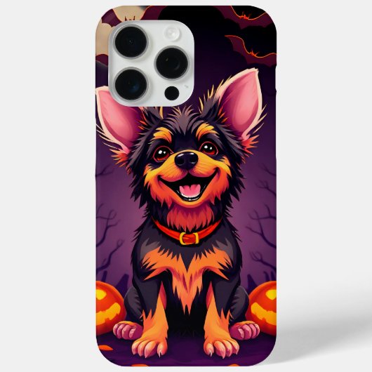 Zachte Hond Met Halloween Decoraties Case-Mate iPhone Case (Achterkant)