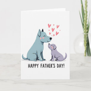 Zachte Hond Vaderdag Kaart