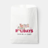 Zachte-honden-gezin of zakelijke Kerstkaart Bedankzakje (Voorkant)