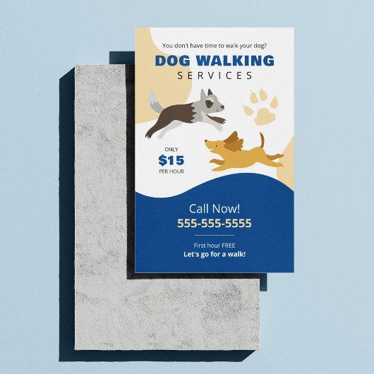Zachte Honden Uitlaatservice Bedrijf Flyer