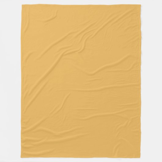 Zachte honinggouden fleece deken (Voorkant)