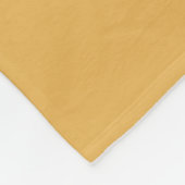 Zachte honinggouden fleece deken (Hoek)