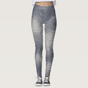 Zachte hoogtelijnen – grijstinten leggings