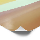 Zachte horizon abstract in aardetinten perfect poster (Hoek)