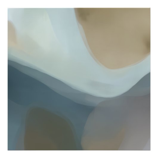 Zachte Horizon Abstracte Kunst Foto Afdruk (Voorkant)