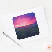 Zachte Horizon Vierkante Sticker (Envelop)