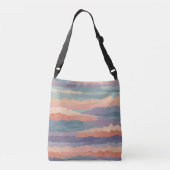 zachte-horizongolven crossbody tas (Achterkant)