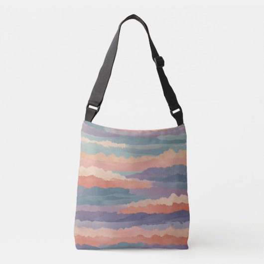 zachte-horizongolven crossbody tas (Voorkant)