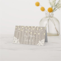 Zachte houten blik Receptie Tafel Plaats Kaart