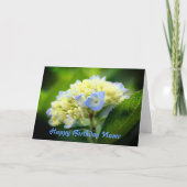 Zachte hydrangea, bloem, speciaal gepersonaliseerd kaart (Voorkant)