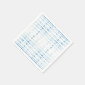 Zachte Indigoblauwe lijnen op een waterverf achter Servet (Hoek)