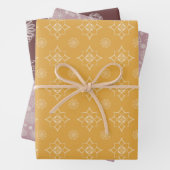 Zachte ingewikkelde en bloemstukken inpakpapier vel (In situ)