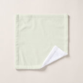 Zachte Initiaal van de Sage en de Naam Persoonlijk Bad Handdoek (Wasdoekje)