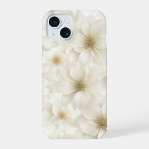 Zachte Ivoren Bloem Abstract iPhone 15 Case