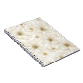 Zachte Ivoren Bloem Abstract Notitieboek (Rechterzijde)