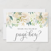 Zachte ivoren bloemen zal je mijn page boy zijn (Voorkant)