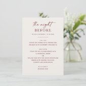 Zachte Ivoren Oefendiner | Elegante Trouw Menu (Staand voorkant)