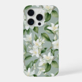 Zachte Jasmijn Bloemige Elegantie iPhone Hoesje (Achterkant)