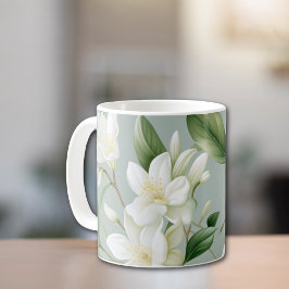 Zachte Jasmijn Bloemige Elegantie Koffiemok