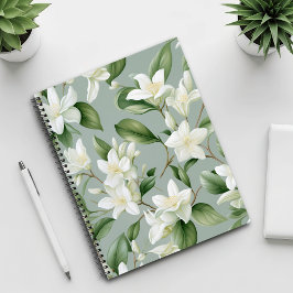 Zachte Jasmijn Bloemrijke Elegantie Notitieboek